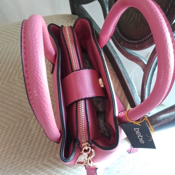 NWT BEBE MINI SATCHEL CROSSBODY BAG PURSE - Picture 5 of 11